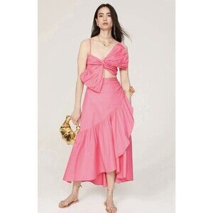 ASHLEY PARK Pink Midi Skirt Size 2